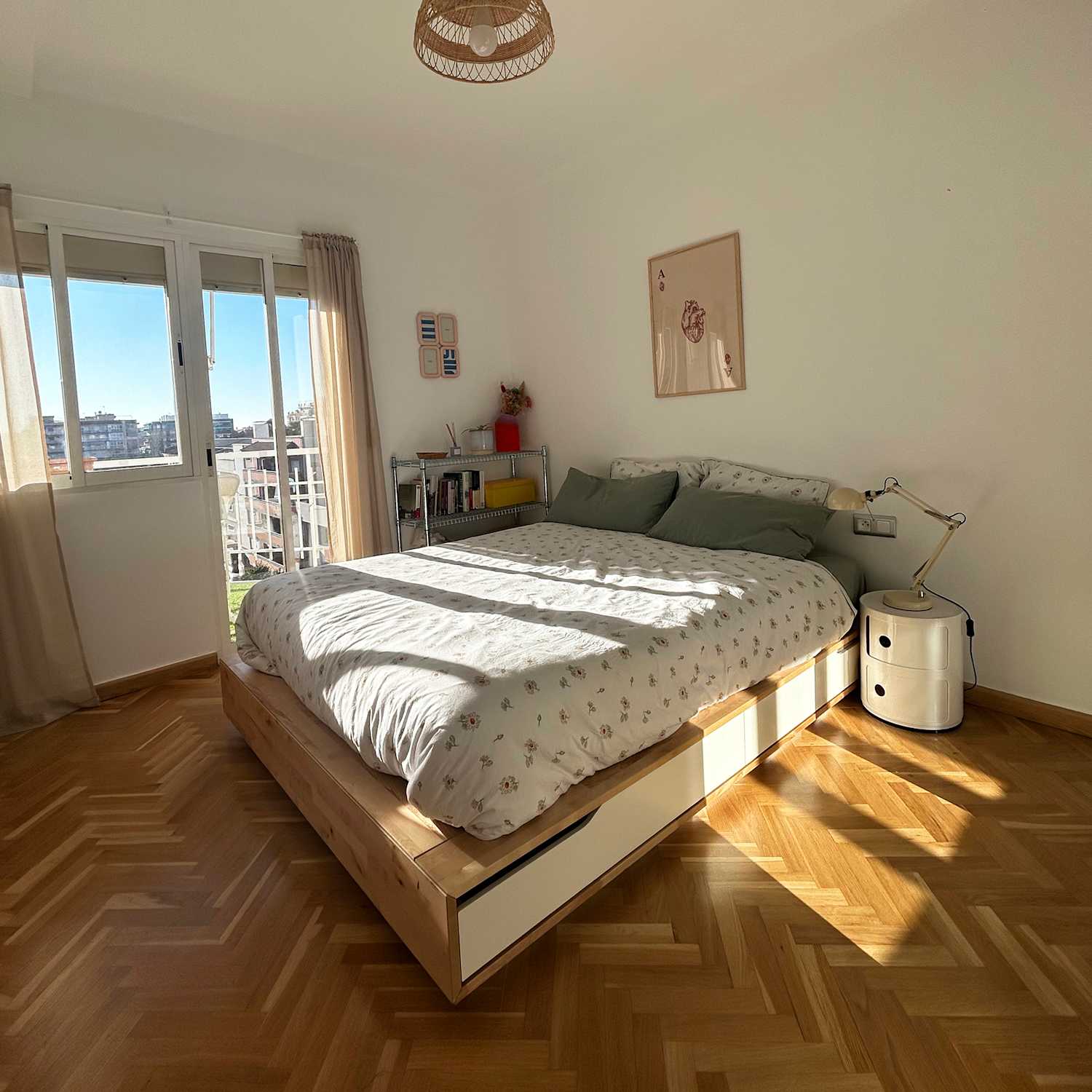 How an Extra Large IKEA Bed Created a Platform Look for Less Apartment Therapy